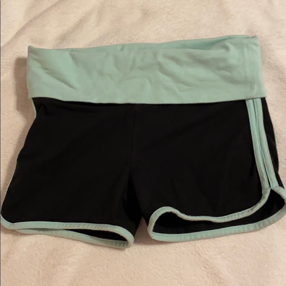 Pink yoga shorts